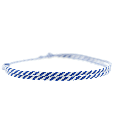 Königsblaues Armband mit weissen Akzent von Komimar