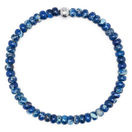Komimar Perlen Surferarmband in der Farbe blau 
