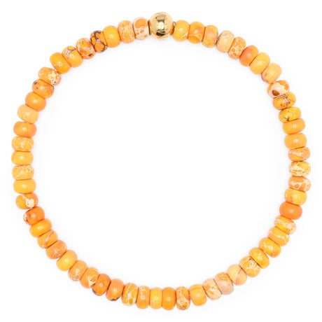 Perlenarmband von Komimar in der Farbe orange
