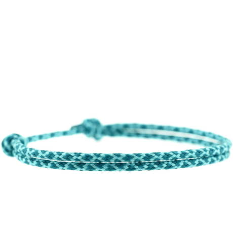 Verstellbares Surfer Armband in Mint Türkis mit personalisiertem Namen, perfektes Sommer Accessoire