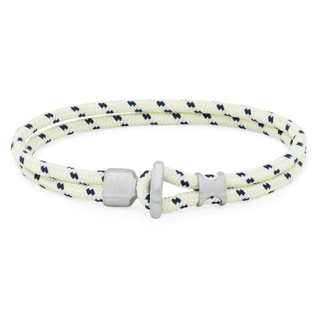 Segeltau Armband von Komimar doppelt gewickelt mit einem schönen Edelstahl Verschluss gebürstet 