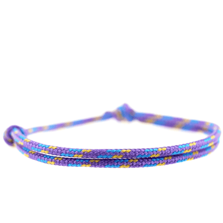 Lila Surferarmband im Boho Style von Komimar für Frau un Mann